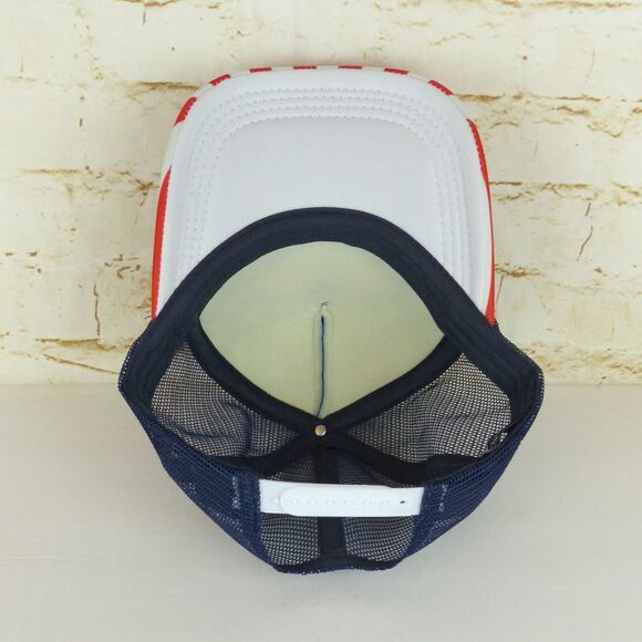 Jacks Surfboards USA Flag Trucker Hat Mens Blue Star Stripes Snapback America - Picture 8 of 12